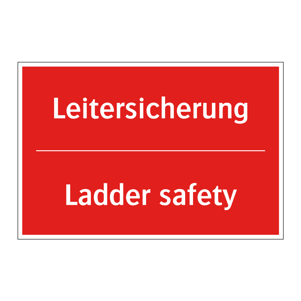 Leitersicherung - Ladder safety