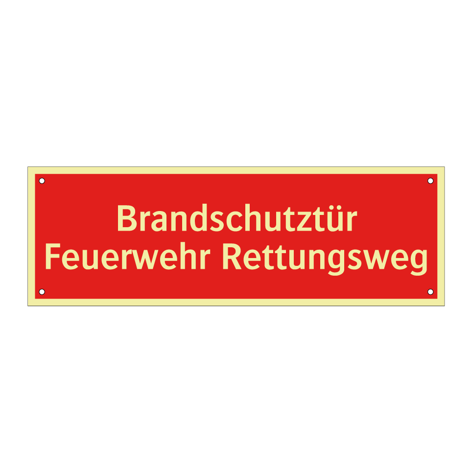 Brandschutztür Feuerwehr Rettungsweg