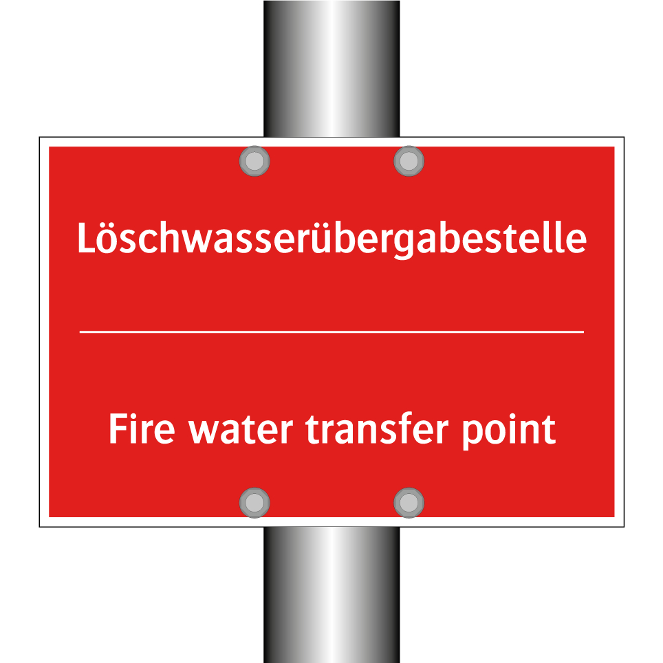 Löschwasserübergabestelle - Fire water transfer point