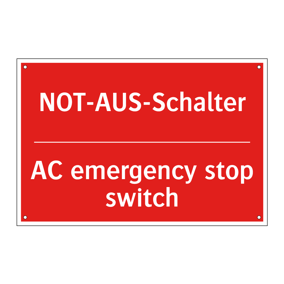 NOT-AUS-Schalter - AC emergency stop switch