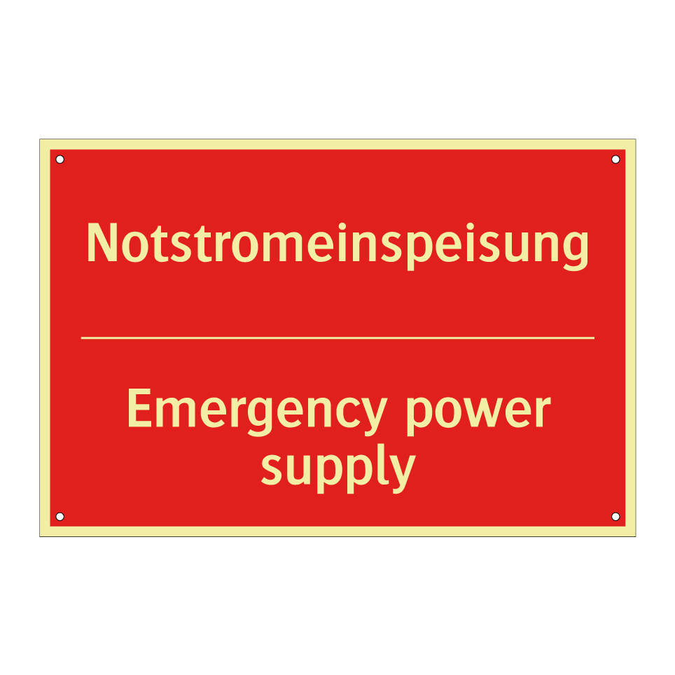 Notstromeinspeisung - Emergency power supply