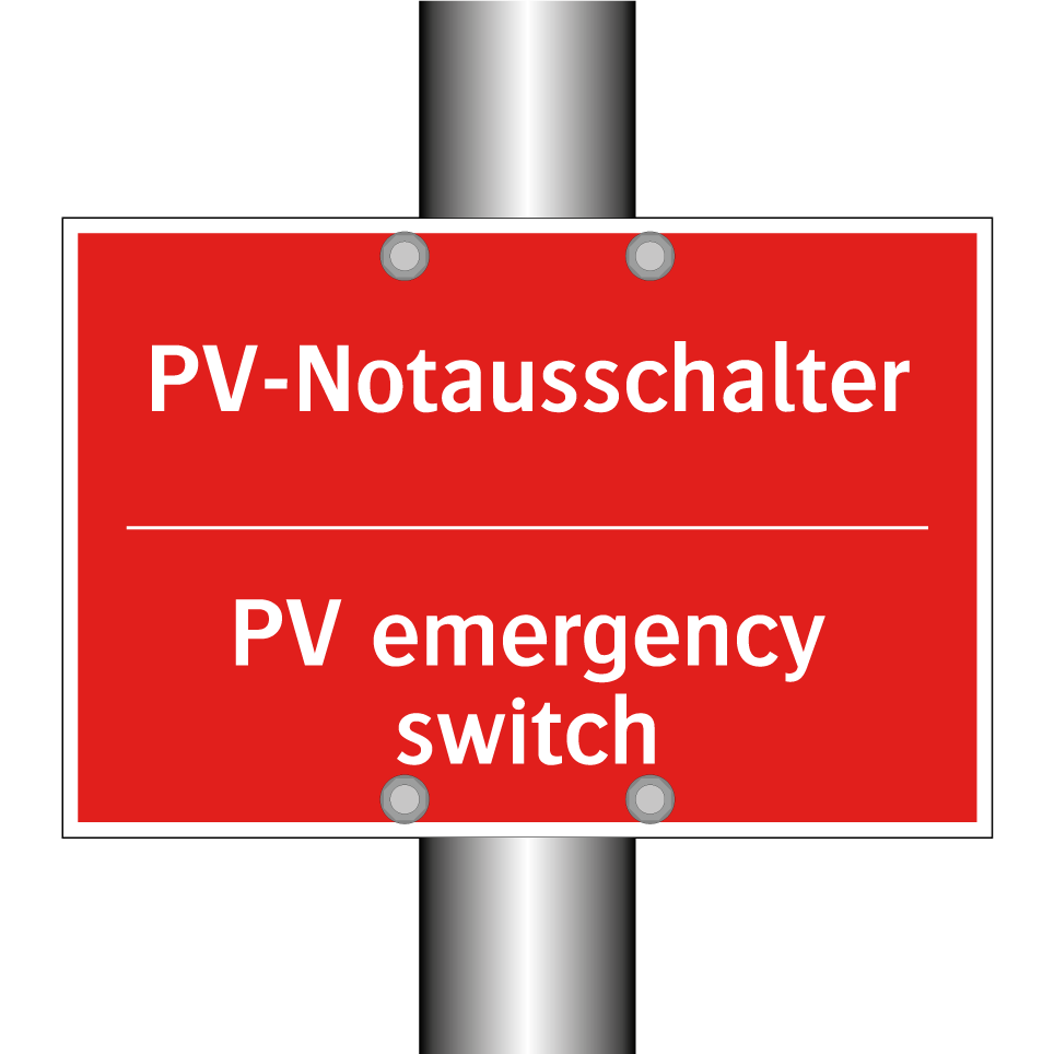 PV-Notausschalter - PV emergency switch