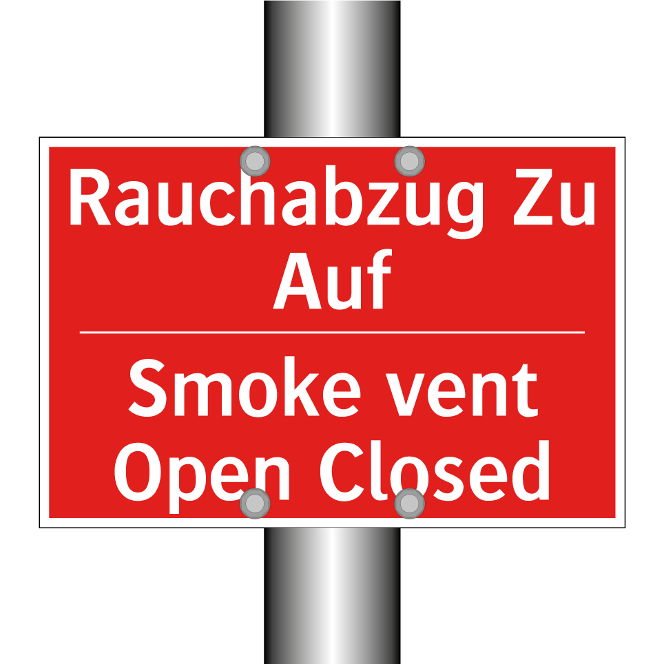 Rauchabzug Zu Auf - Smoke vent Open Closed