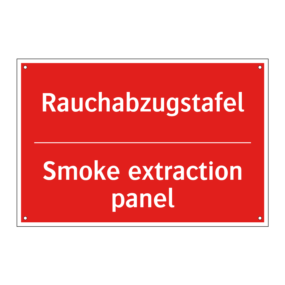 Rauchabzugstafel - Smoke extraction panel