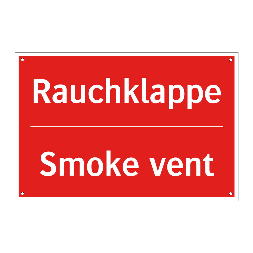 Rauchklappe - Smoke vent