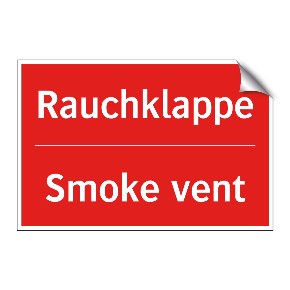 Rauchklappe - Smoke vent