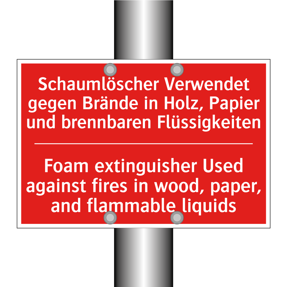 Schaumlöscher Verwendet gegen /.../ - Foam extinguisher Used against /.../