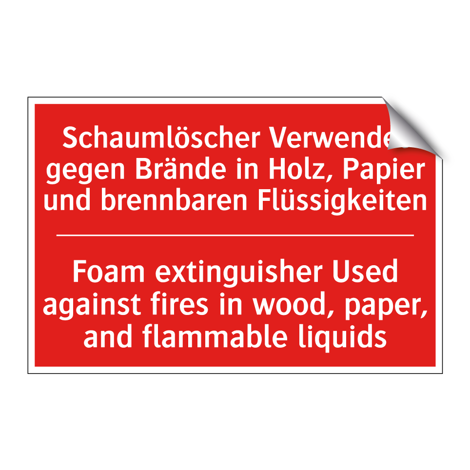 Schaumlöscher Verwendet gegen /.../ - Foam extinguisher Used against /.../