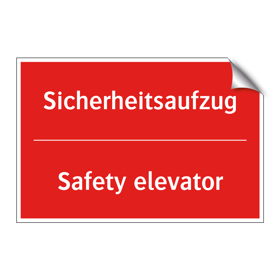 Sicherheitsaufzug - Safety elevator