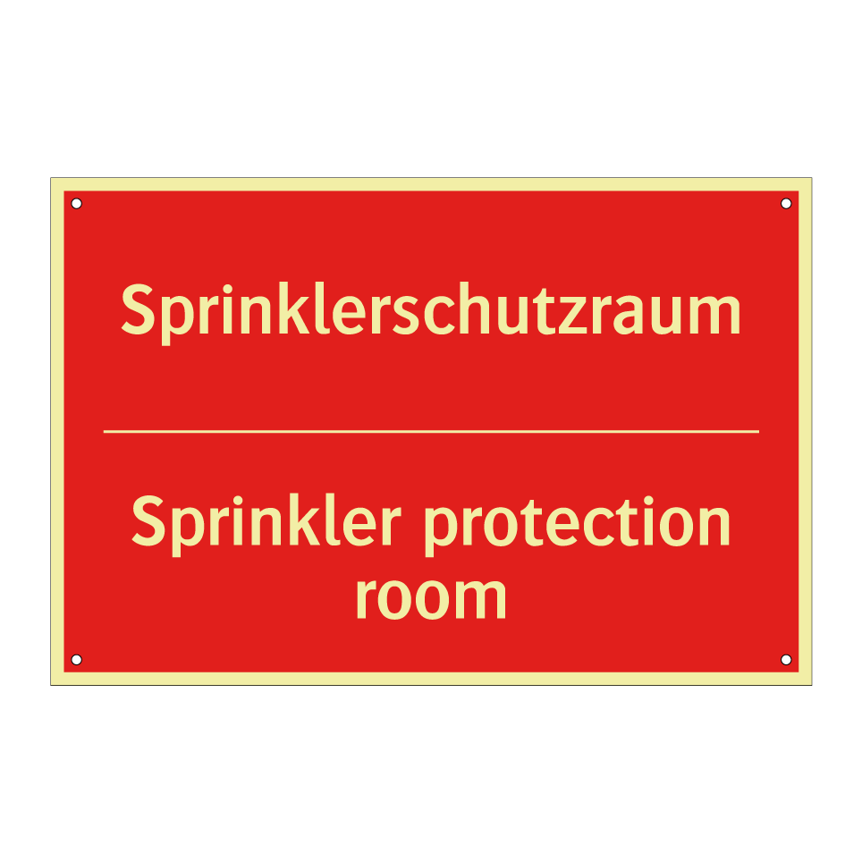 Sprinklerschutzraum - Sprinkler protection room
