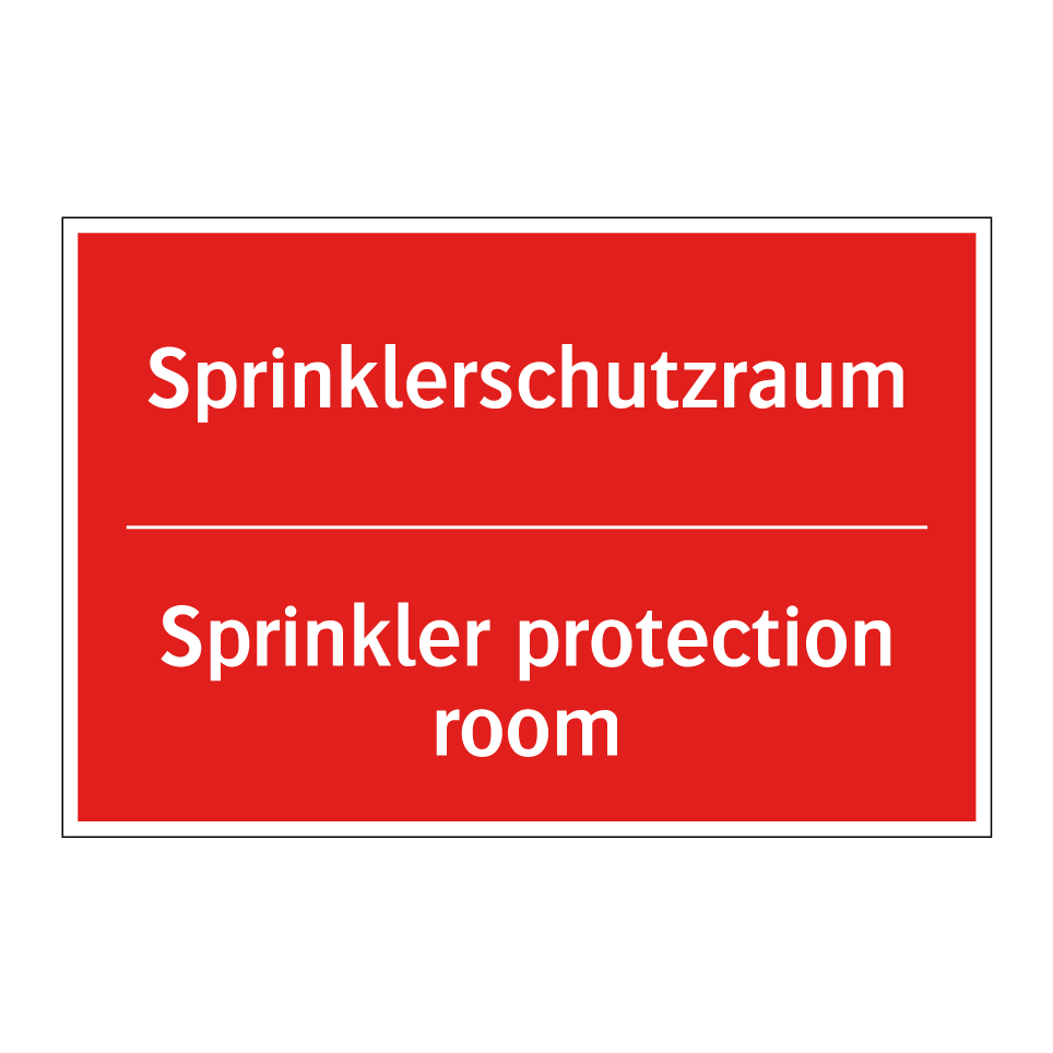 Sprinklerschutzraum - Sprinkler protection room