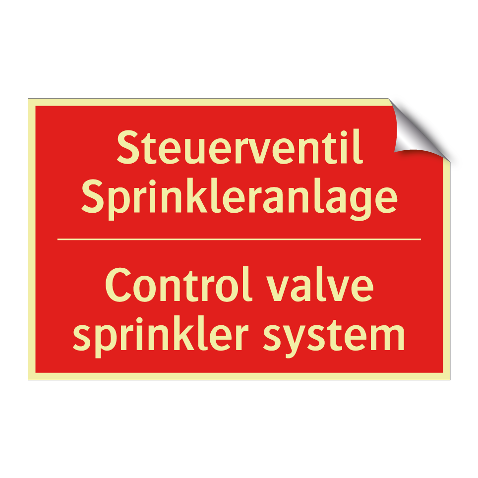 Steuerventil Sprinkleranlage - Control valve sprinkler system