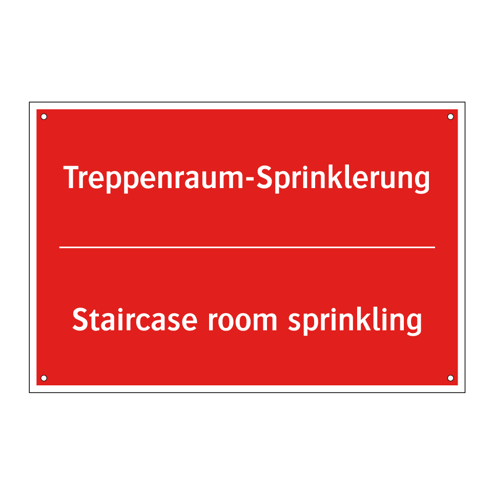Treppenraum-Sprinklerung - Staircase room sprinkling