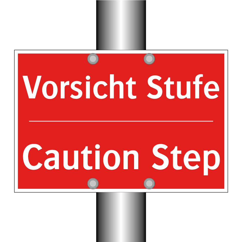Vorsicht Stufe - Caution Step