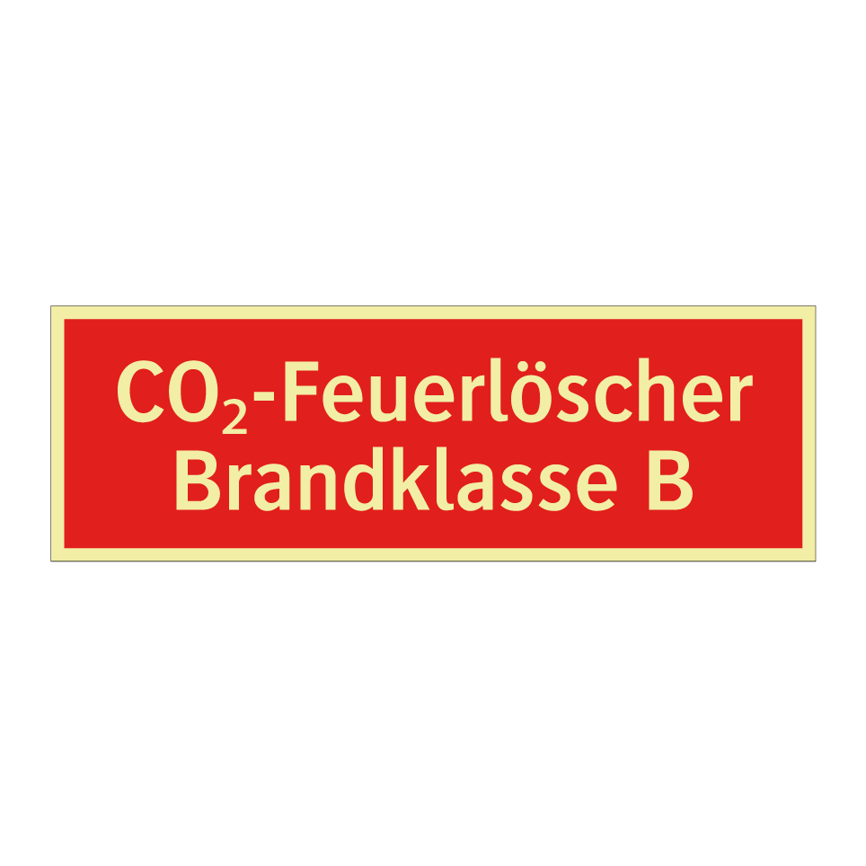 CO₂-Feuerlöscher Brandklasse B