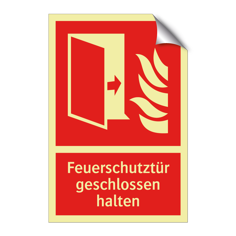 Feuerschutztür geschlossen halten