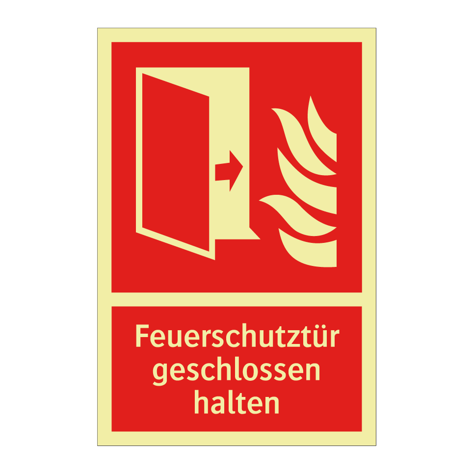 Feuerschutztür geschlossen halten