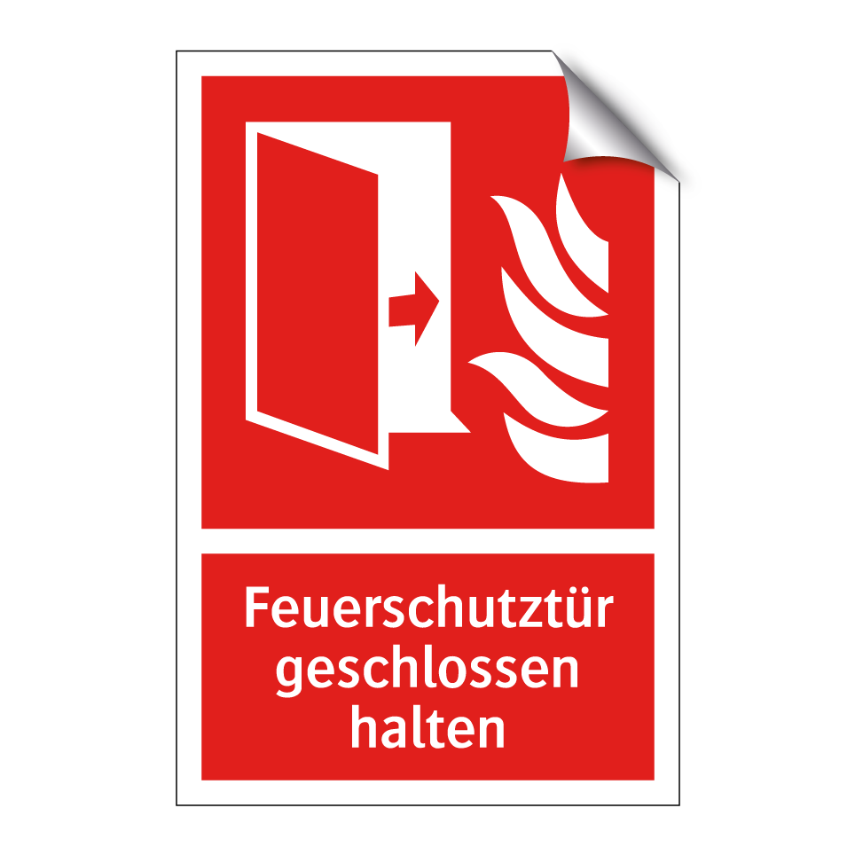Feuerschutztür geschlossen halten