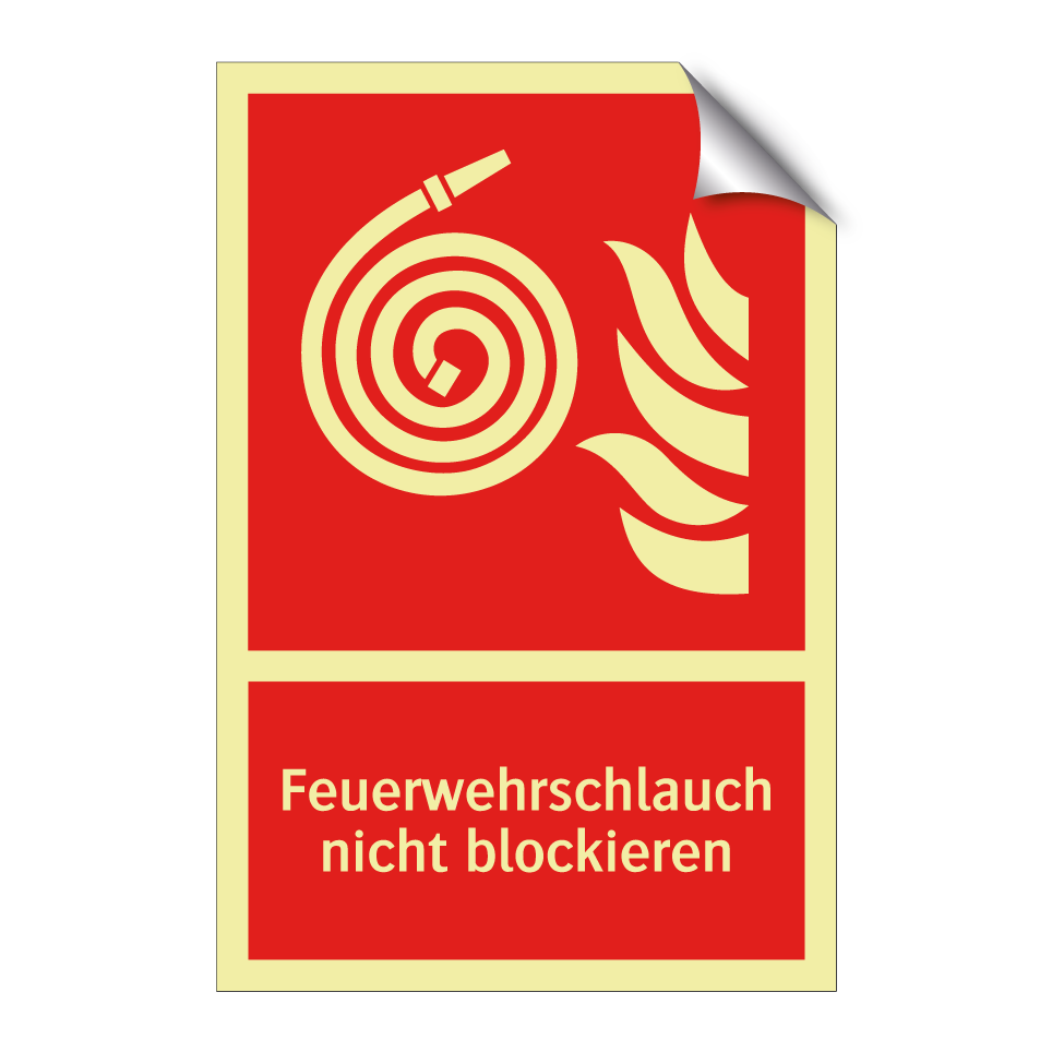 Feuerwehrschlauch nicht blockieren