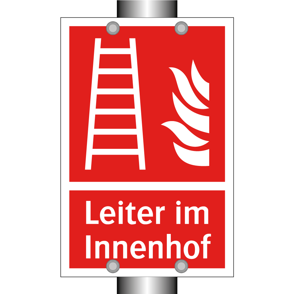 Leiter im Innenhof