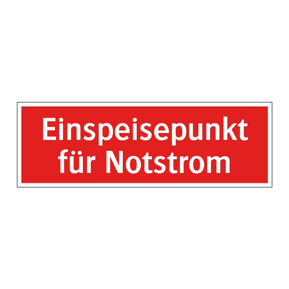 Einspeisepunkt für Notstrom