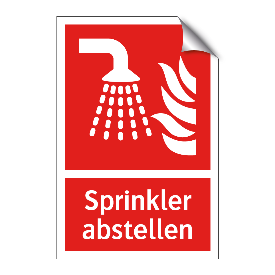 Sprinkler abstellen