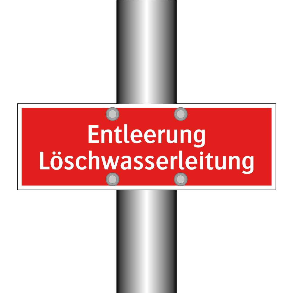 Entleerung Löschwasserleitung