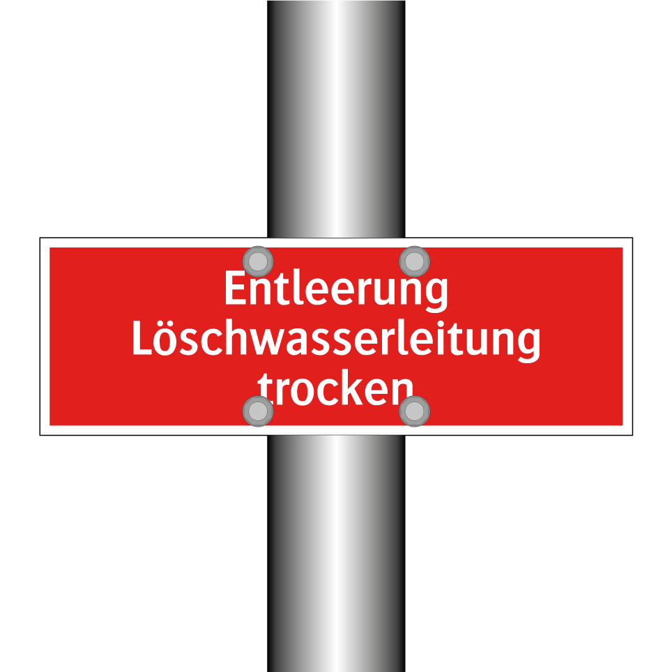 Entleerung Löschwasserleitung trocken