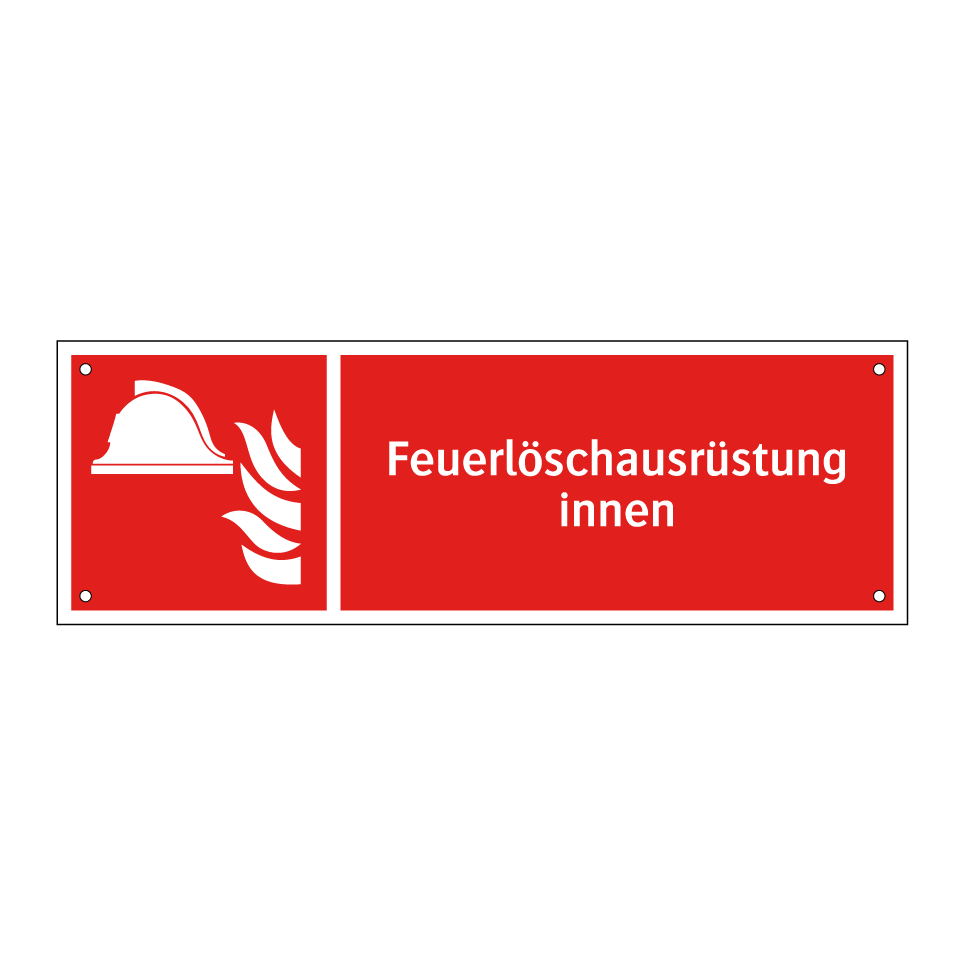 Feuerlöschausrüstung innen