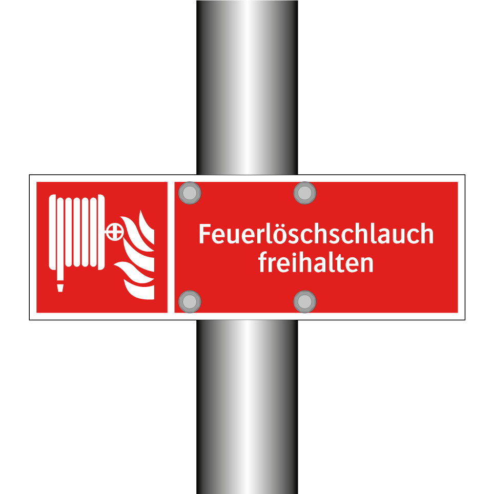 Feuerlöschschlauch freihalten