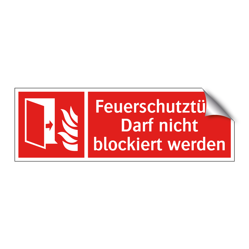 Feuerschutztür - Darf nicht blockiert werden