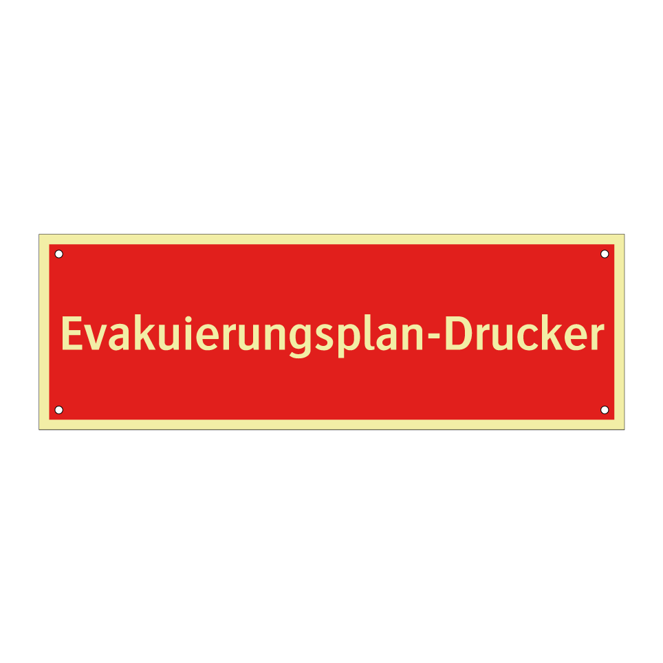 Evakuierungsplan-Drucker