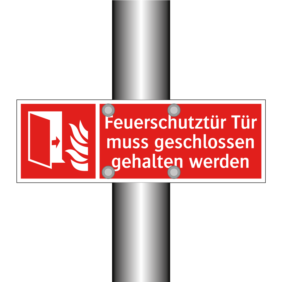 Feuerschutztür Tür muss geschlossen gehalten werden