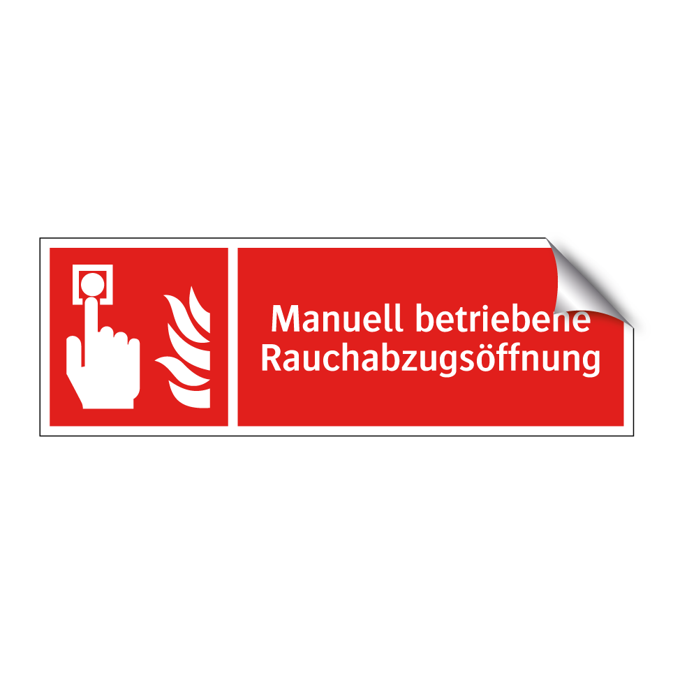 Manuell betriebene Rauchabzugsöffnung