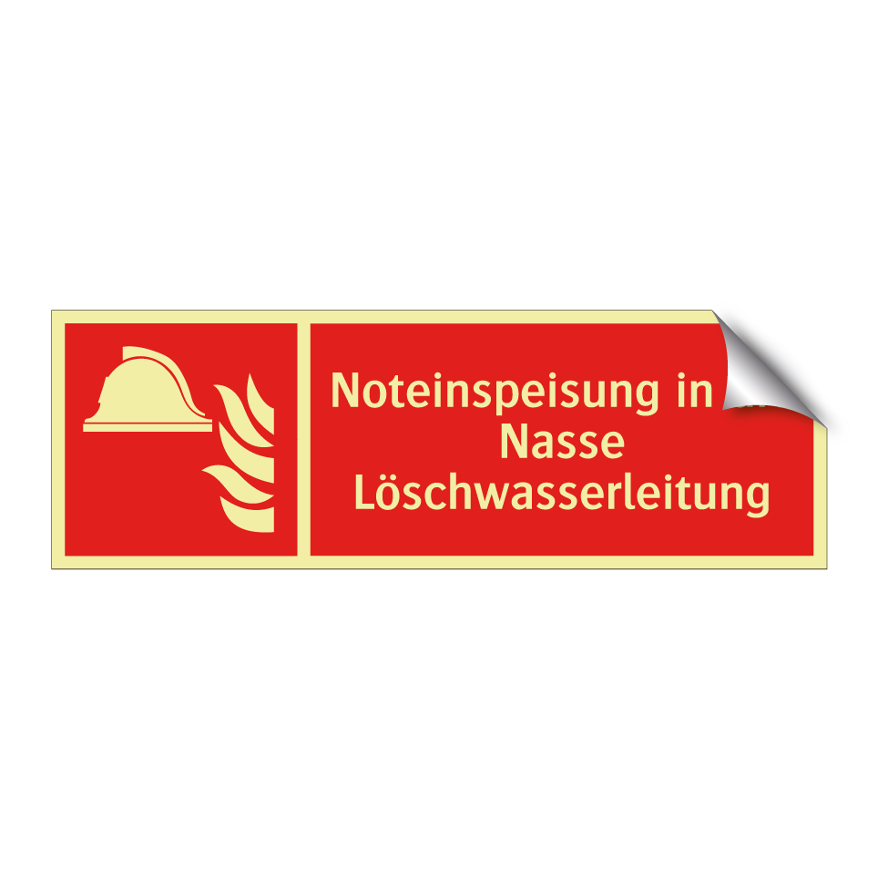 Noteinspeisung in die Nasse Löschwasserleitung