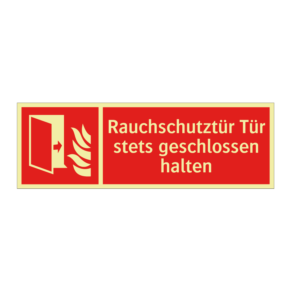 Rauchschutztür Tür stets geschlossen halten