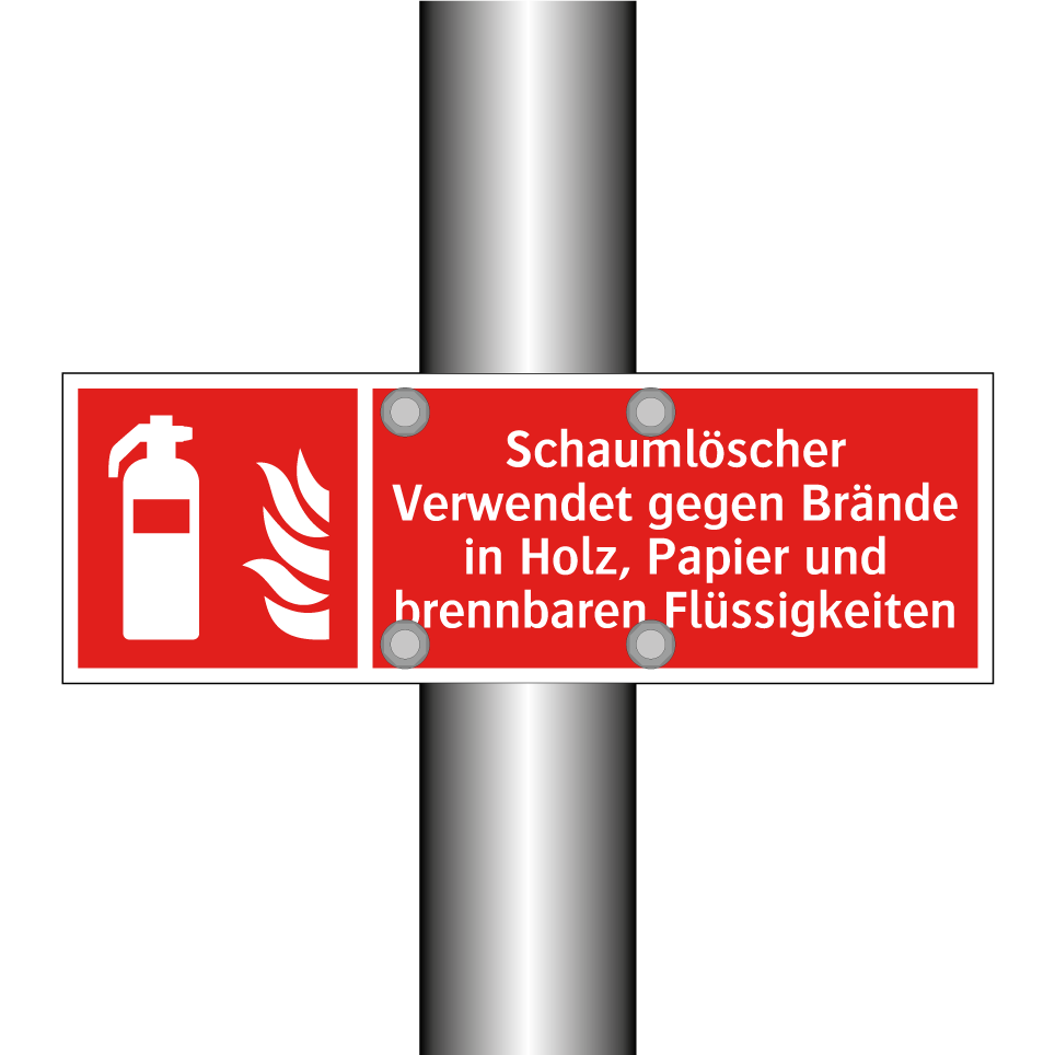 Schaumlöscher Verwendet gegen Brände in Holz, Papier und brennbaren Flüssigkeiten