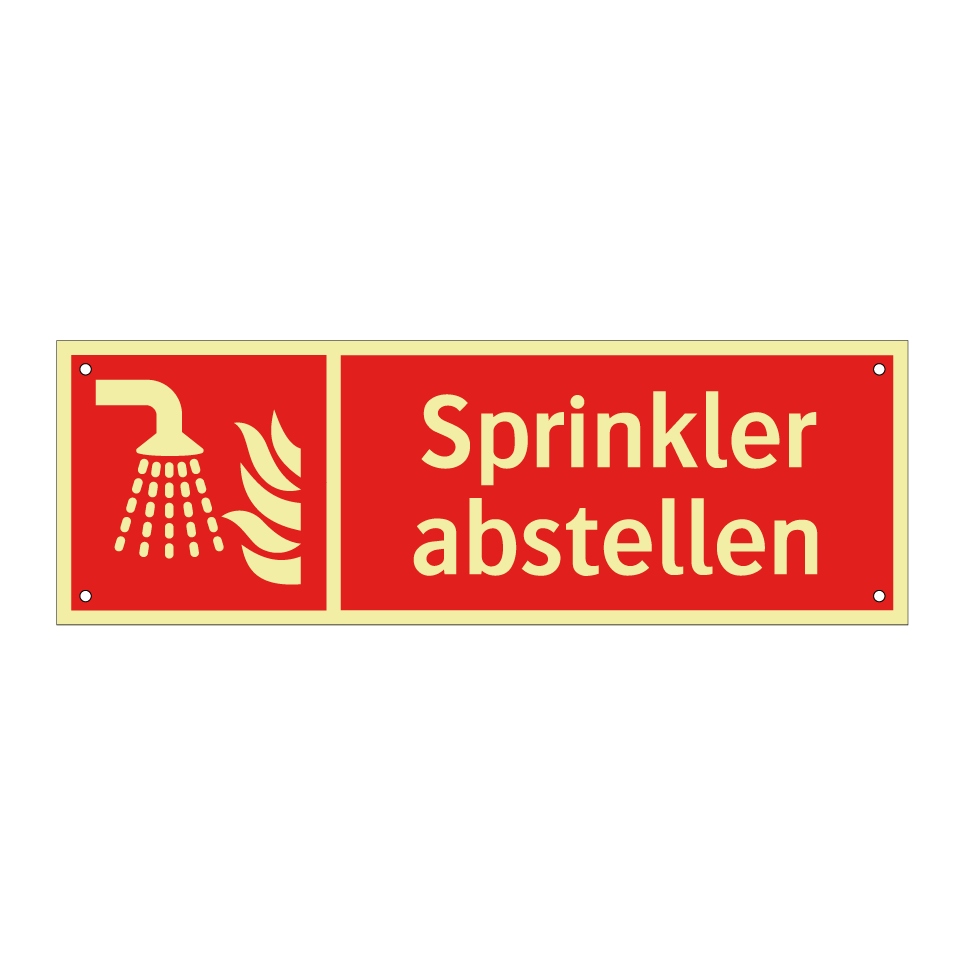 Sprinkler abstellen