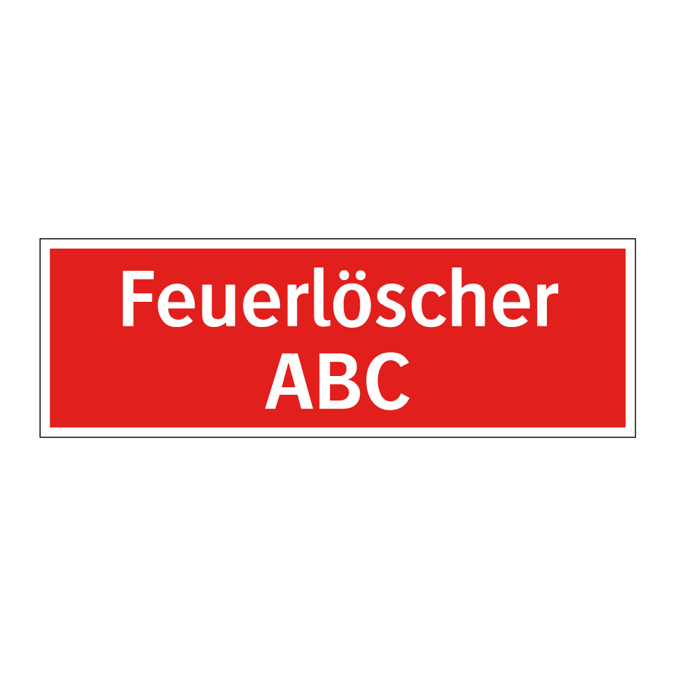 Feuerlöscher ABC