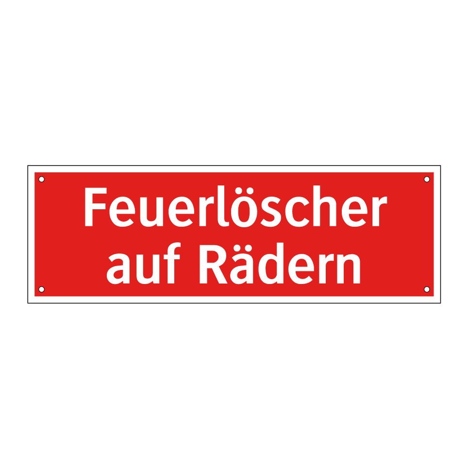 Feuerlöscher auf Rädern