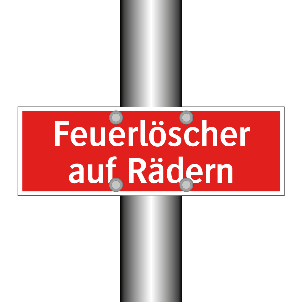 Feuerlöscher auf Rädern