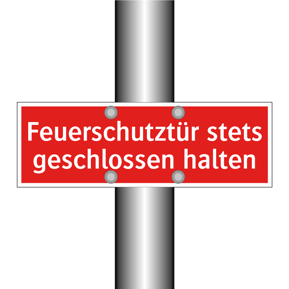 Feuerschutztür stets geschlossen halten