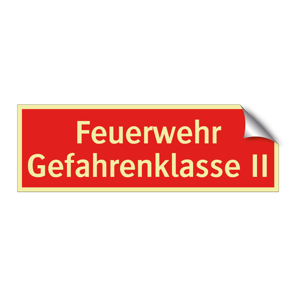 Feuerwehr Gefahrenklasse II