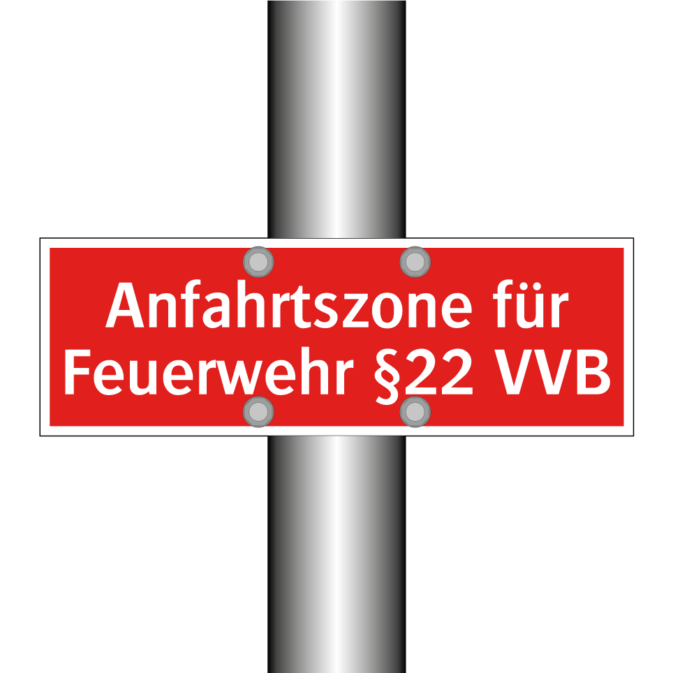 Anfahrtszone für Feuerwehr §22 VVB