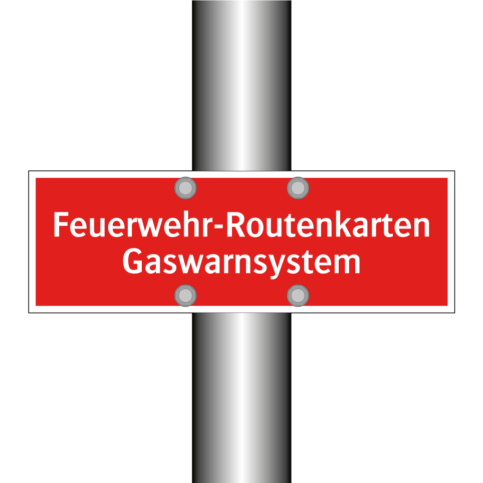 Feuerwehr-Routenkarten Gaswarnsystem