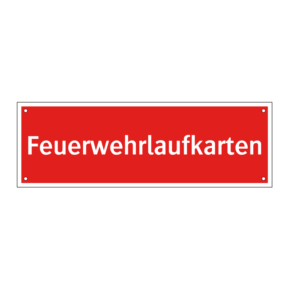 Feuerwehrlaufkarten