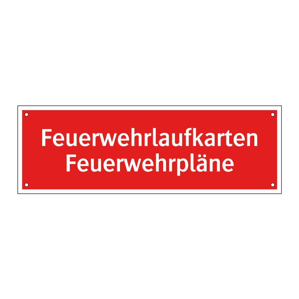 Feuerwehrlaufkarten Feuerwehrpläne