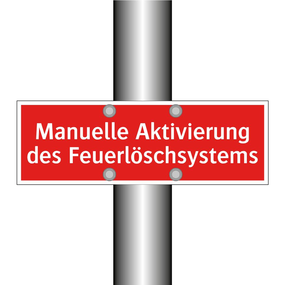 Manuelle Aktivierung des Feuerlöschsystems