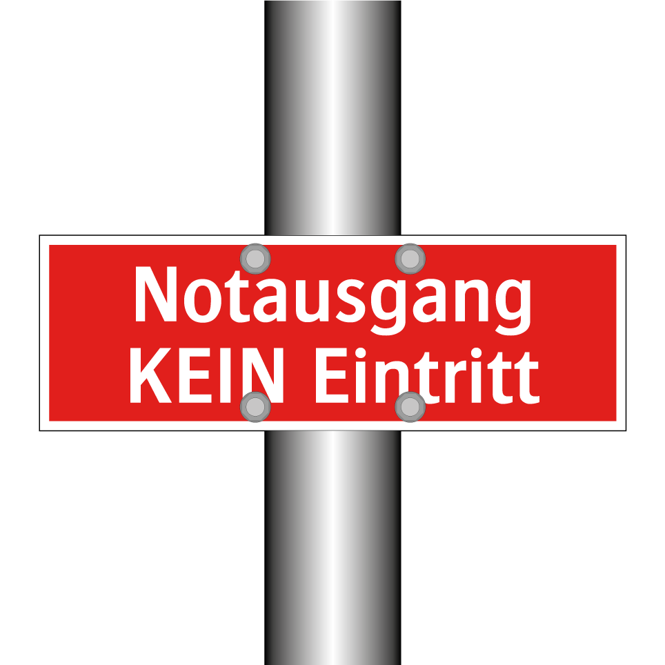 Notausgang KEIN Eintritt