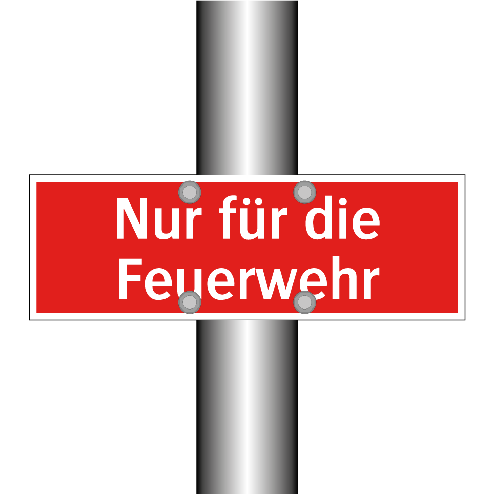 Nur für die Feuerwehr
